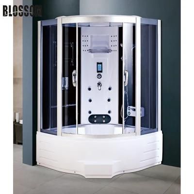 Sauna Room Steam Cabinet Shower Box with Jacuzzy Whirlpool Tub
