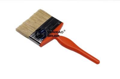 Plastic Handle Paint Brush with Bristle Orange