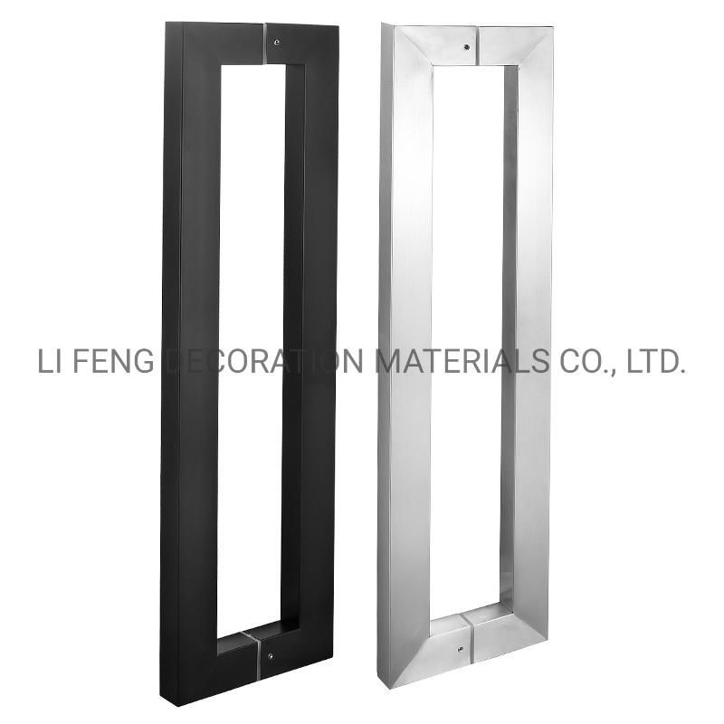 Stainless Steel Glass Door Square Tube Handle for Door Hardware