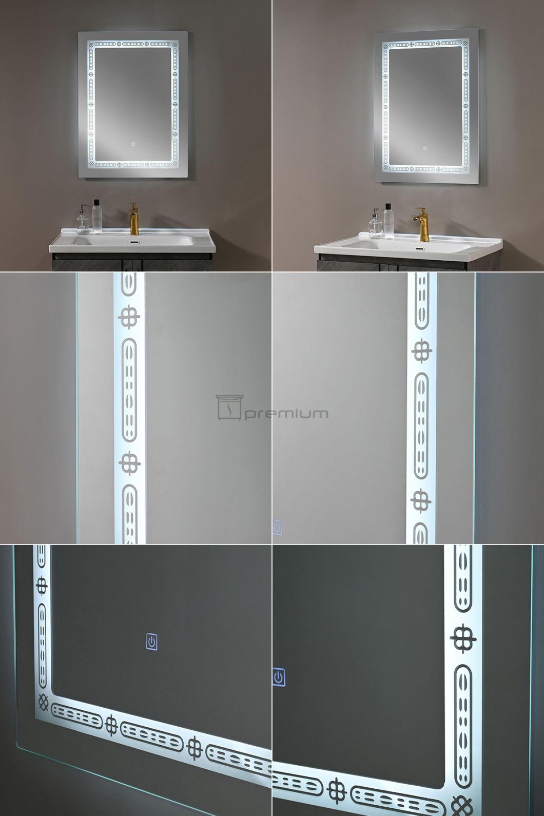 Sensor Switch Mirror Chinese Manufactroy LED Smart Mirror Wholesale LED Bathroom Backlit Wall Glass Vanity Mirror