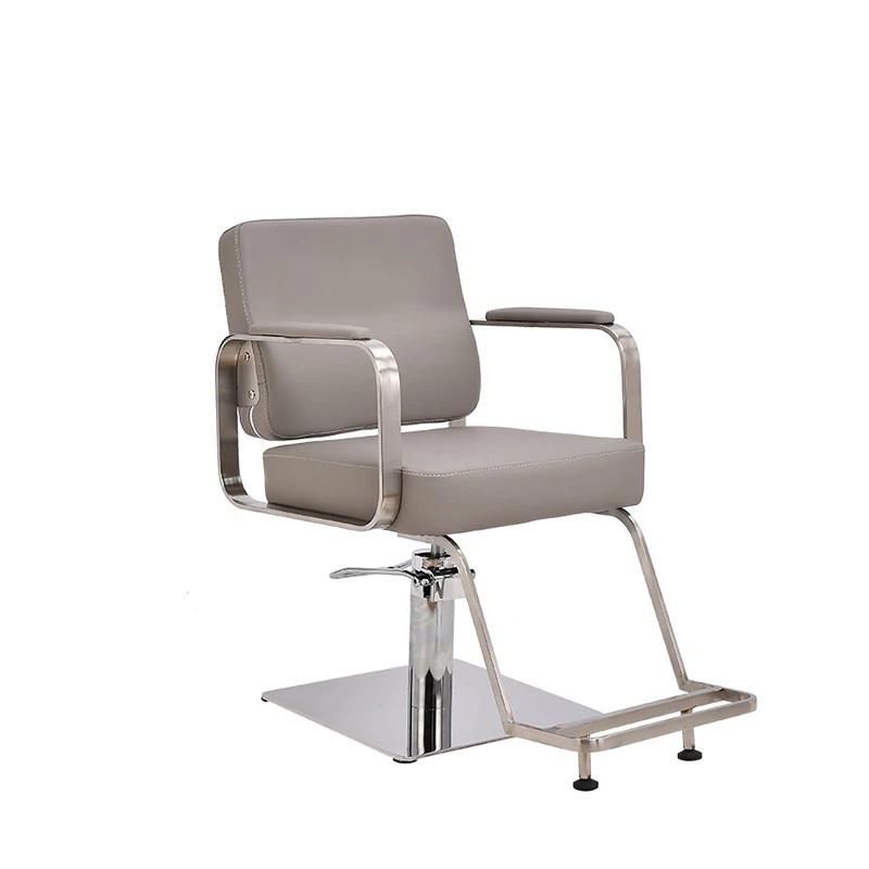 Hl-7253 Salon Barber Chair for Man or Woman with Stainless Steel Armrest and Aluminum Pedal