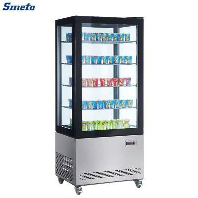 Smeta Beverage Cooler Commercial Glass Cake Fridge Pastry Display Showcase Price