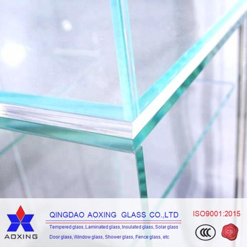 Professional Production Ce. ISO9001 Certified Super Transparent Tempered Glass
