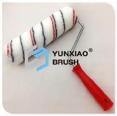 Red and Grey Stripe Paint Roller with Handle