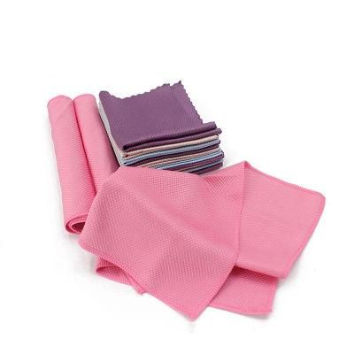 Microfiber Household Glass Kitchen Cleaning Cloth Car Window Wash Towel Fish Scale Cloth