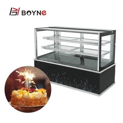 Three Layer Marble Base Commercial Bakery Chiller Showcase