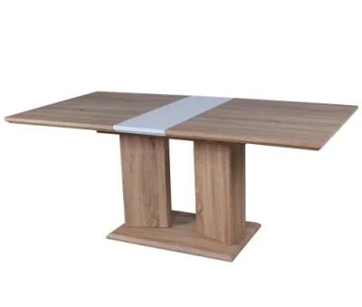 Modern Living Room Kitchen Home Furniture Table Set MDF Wooden Extendable Table Dining Extension Table Set for Outdoor Garden