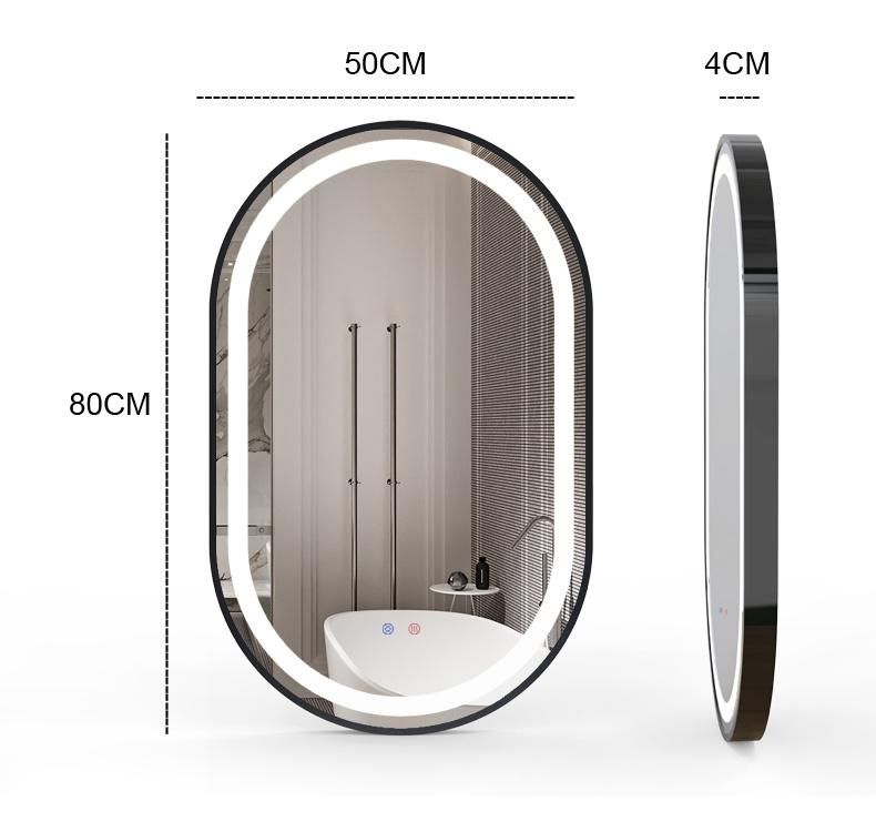 High-End Smart Glass Bathroom Mirror Framed Fitting Mirror