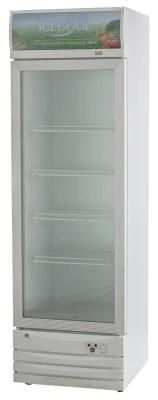 Single Door Supermarket Swing Glass Door Upright Drinks Cooler Vertical Showcase