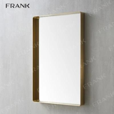 Rectanngular Wall Mount Bathroom Mirror with Metal Frame