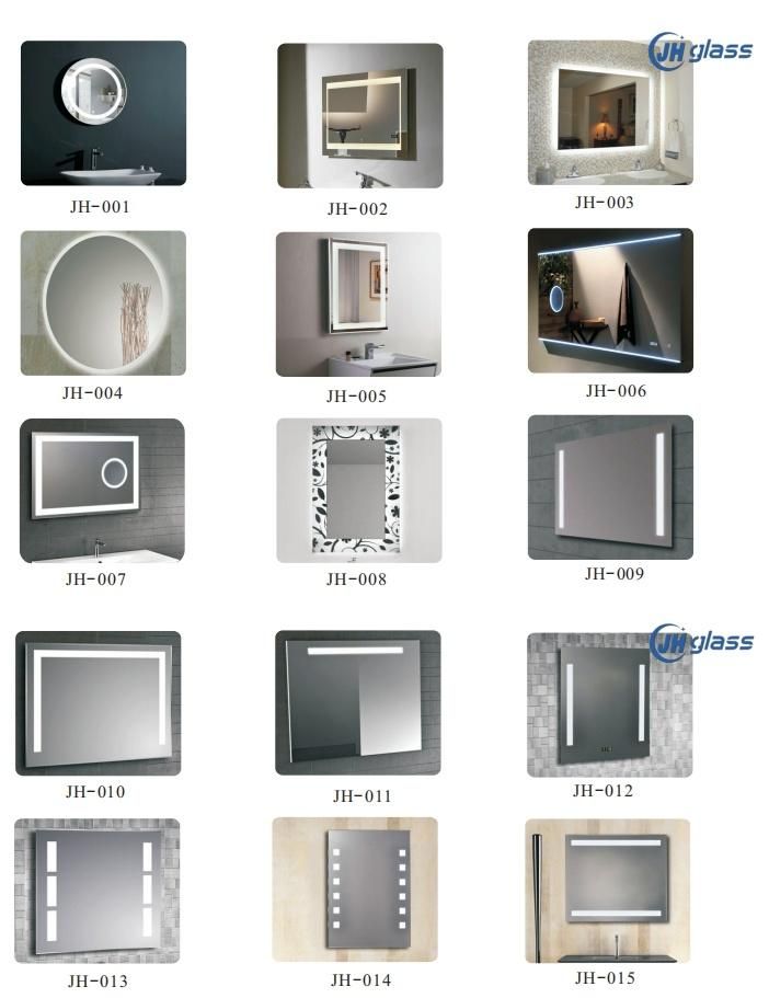 Rectangle Wall Mounted Fog Free Bathroom LED Mirror