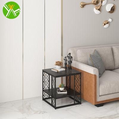 Yuhai Marble Side Table Sofa Nordic Accent Tea End Furniture Luxury Gold Modern Bed Marble Coffee Side Table for Living Bedroom