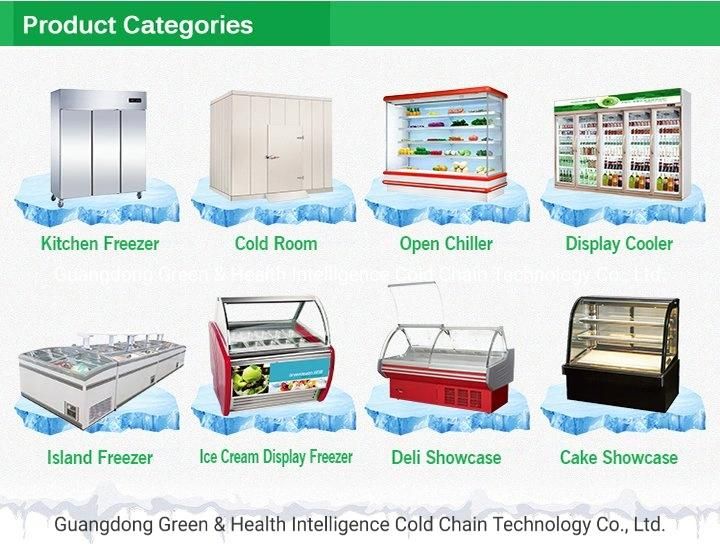 1.2m 1.5m Straight Glass Vertical Upright Cake Display Showcase for Cake Dessert