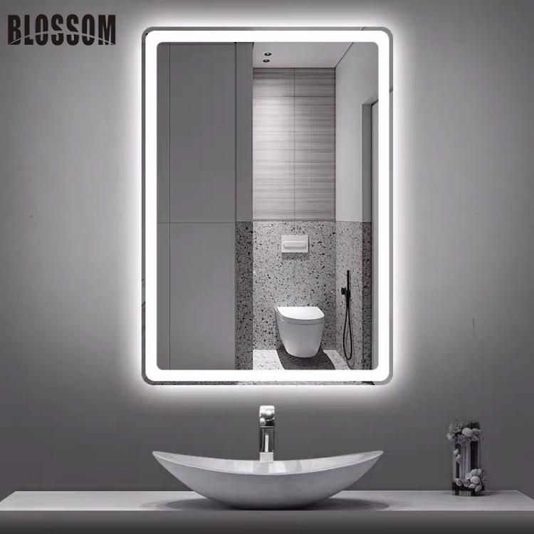 OEM Bathroom Vanity Cosmetic Frameless Make up Mirror Light LED