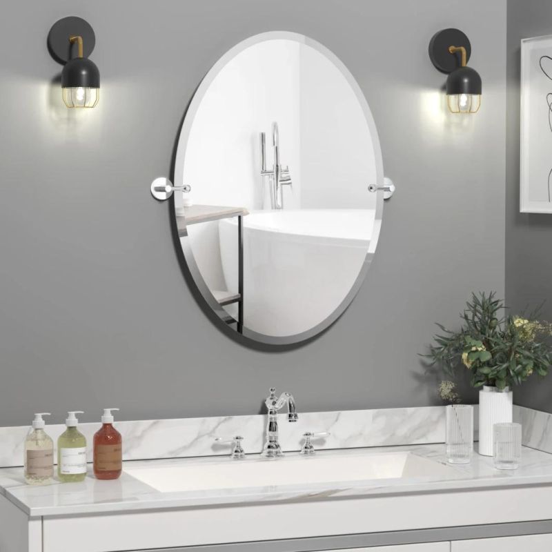Glass 3mm Beveled New Design Multi-Function Durable Bath Mirror with Low Price