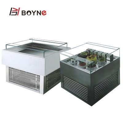 Commercial Bakery Shop Double Side Opened Cake Chiller Display Showcase Refrigeration