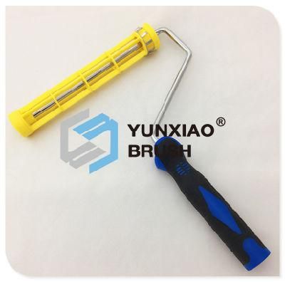 Special Plastic Cage Paint Roller with Rubber Handle