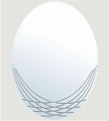 Modern Oval-Shaped Make up Bathroom Mirror Simple Customized