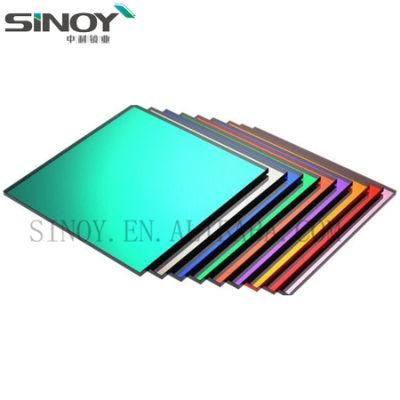 Double Paints Silver Mirror Coated with Color Paint