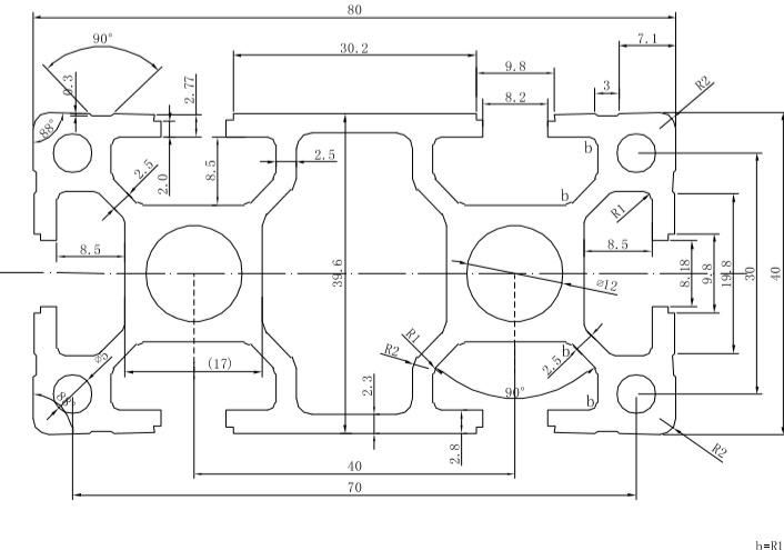 Aluminum Extrusion Profile for Industrial Use T-Slot in Industrial Use in Assembly Line Aluminium Extrusion Profile