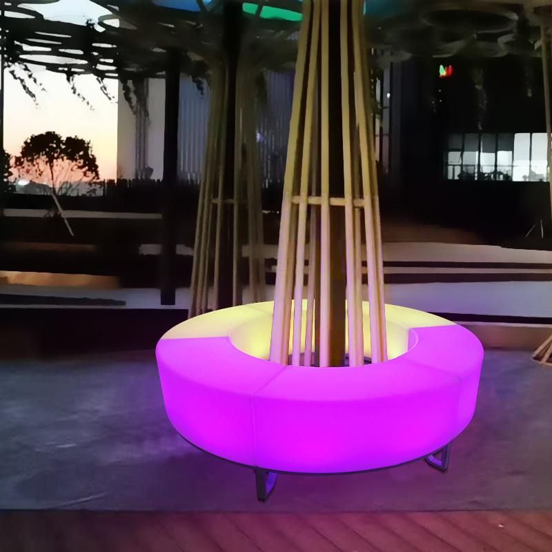 2022 Hl6344-C3 Hot Selling Luminescent Furniture Bar Table Chair LED Plastic Stool for Bar Party