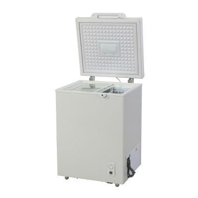 Good Price OEM ODM 101L Single Door Chest Deep Freezer Ice Cream Showcase with 65mm Foaming Insulation