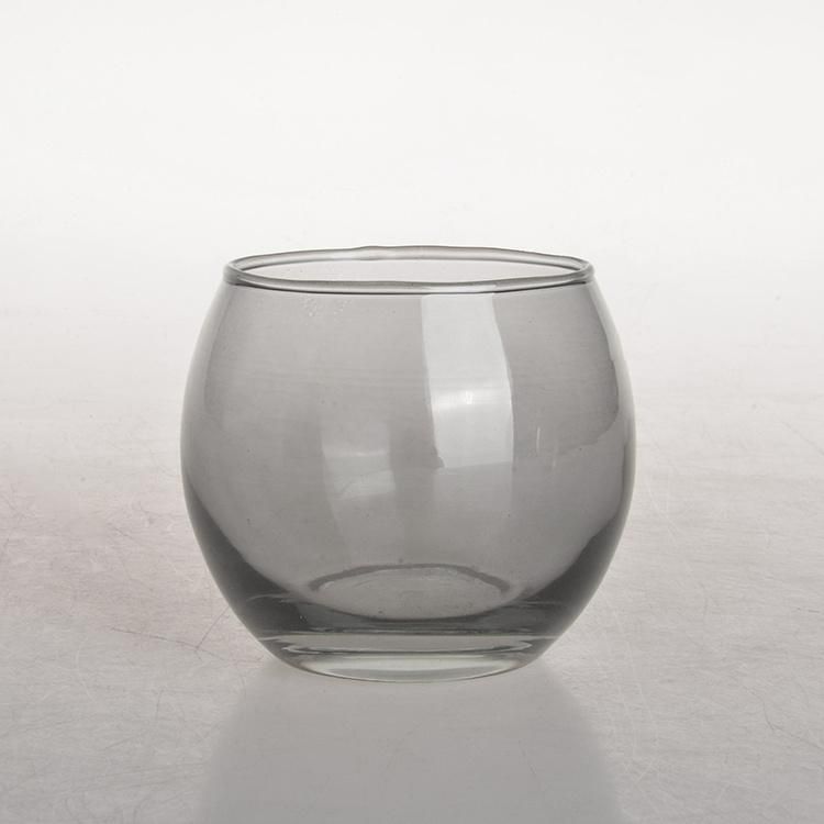 Wholesale Blown Decorative Clear Transparent Glass Ball Votive Tealight Candle Holder for Home Party Wedding