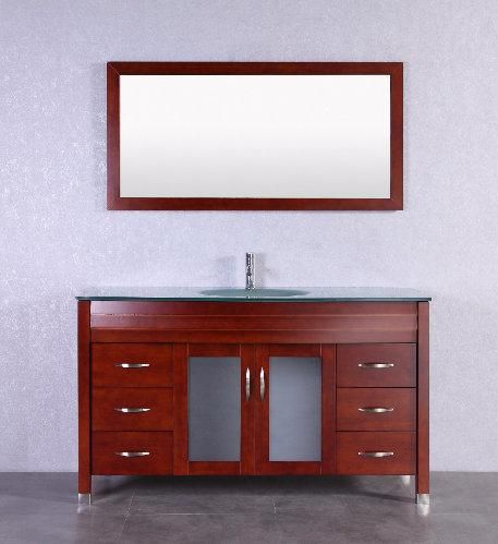 American Style 72" Inch Double Sink Bathroom Vanity Furniture with Mirror