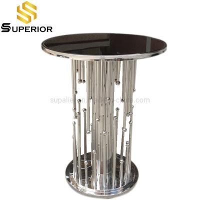 Royal Design Silver Metal Frame High Bar Table for Hotel