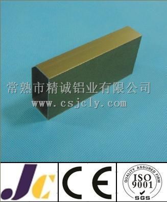 Golden Anodized Aluminium Profile, Aluminium Extrusion Profile (JC-W-10049)