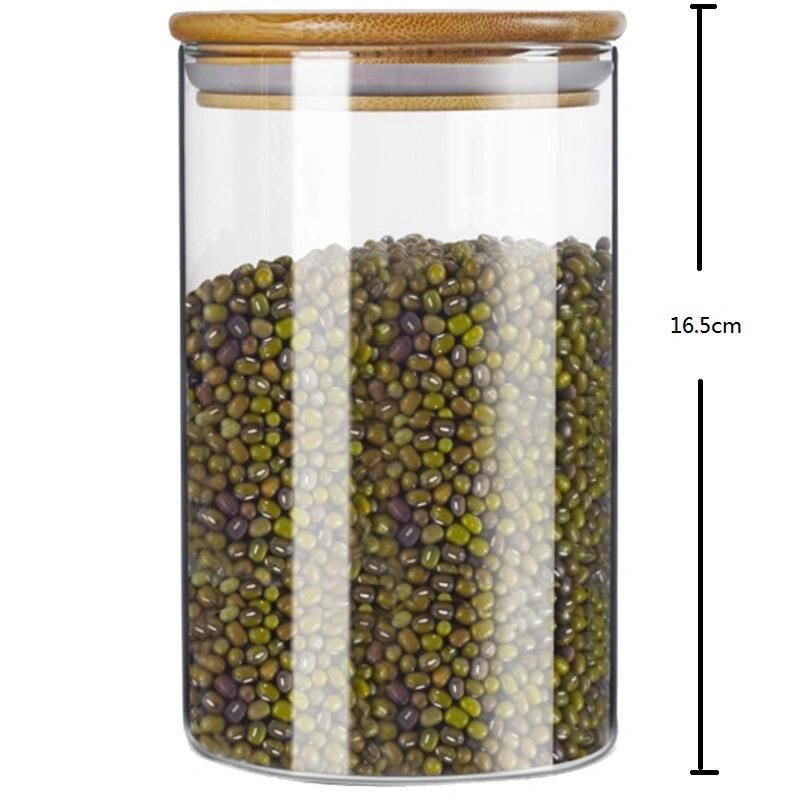 Glass Airtight Kitchen Glass Jars Tea Coffee Storage Jars for Flour Sugar and Cookie