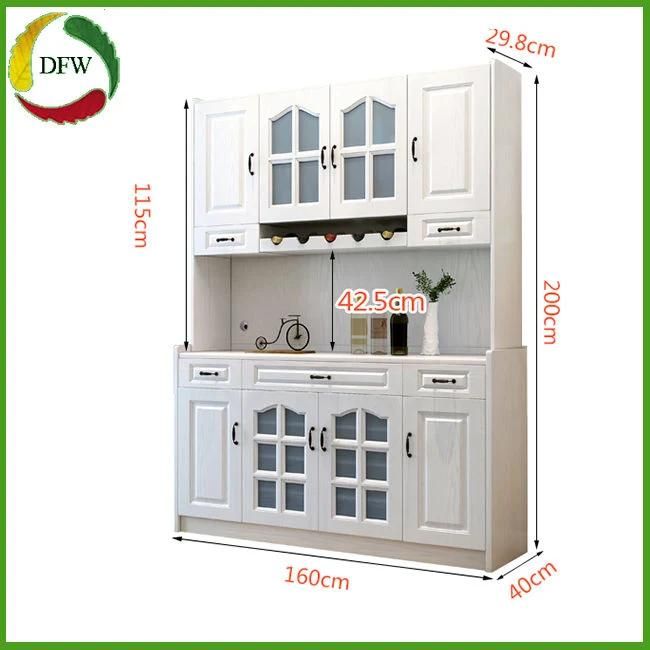 Wooden PVC Kitchen Glass Cabinet Door with Modern Design for Kitchen Furniture