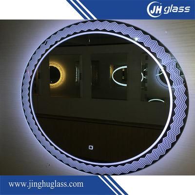 Frameless Silk Screen Bathroom LED Mirror with Infrared Sensor