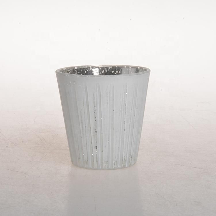 Eco-Friendly Decoration Glass Candle Holder Jar Tealight Glass Candle Jar for Home Use