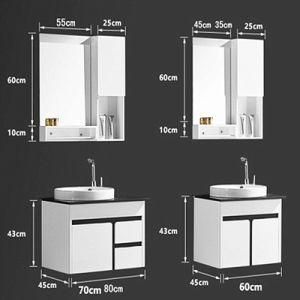 Elegant Fashion PVC Bathroom Vanity with Mirror Wall Mounted