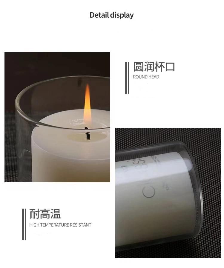 Hot Sale Candle Glass Jar Thick Wall Candle Making Accessory Votive Cup Small Glass Candle Holder for Scented Soy Wax