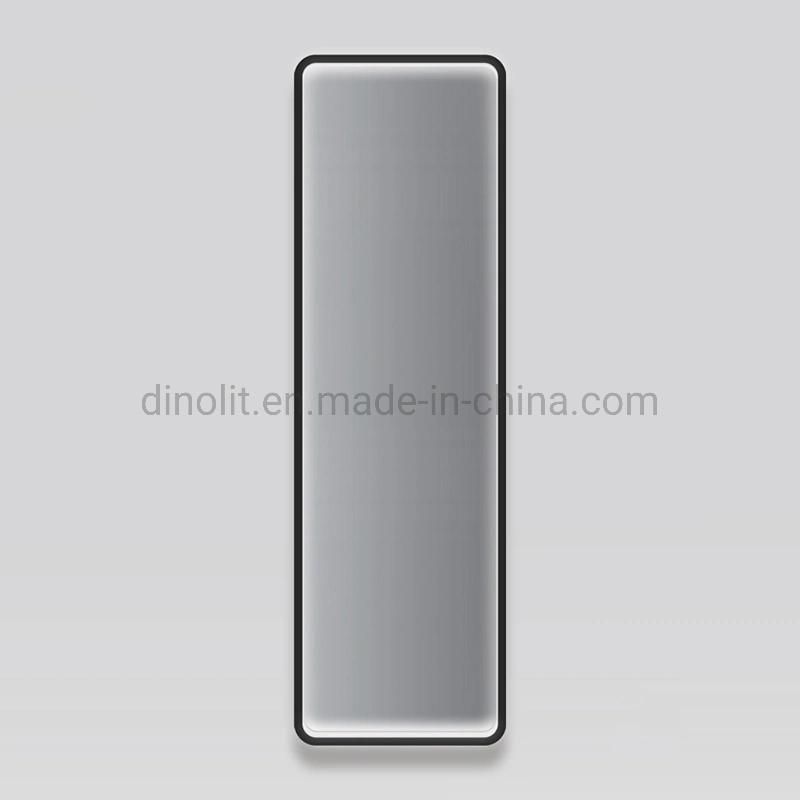 Aluminum Frame Luxury Home Decor Bedroom Dressing Mirror Wall Mount Big Wall Mirror with LED Light Touch Sensor/Hand Sweep Furniture