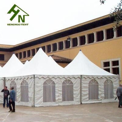 Aluminum Frame High Peak Garden Gazebo Pagoda Tent