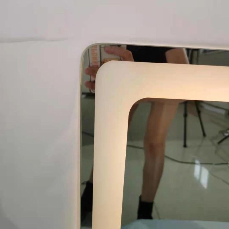 Wall-Mounted Bathroom Mirror with Light, Simple Bathroom LED Makeup Mirror 0673