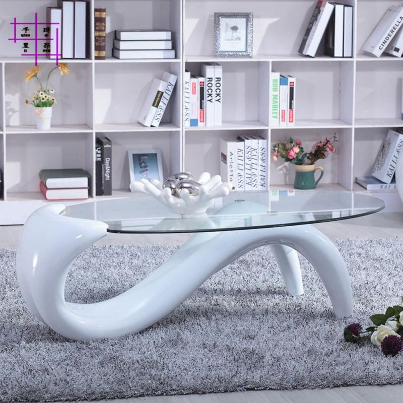 Bespoken Hotel Furniture Steel Glass Exotic Coffee Tea Table Design