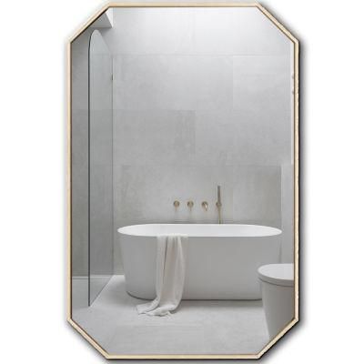 Best Large Champagne Oxidation Resisting Steel Bathroom Hotel Mirror