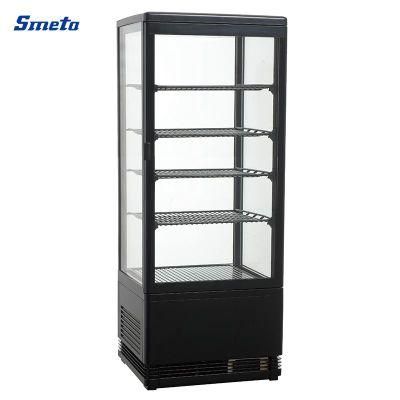 Smeta Refrigerator Commercial Pastry Chiller Cake Cooler Glass Door Cooler Showcase
