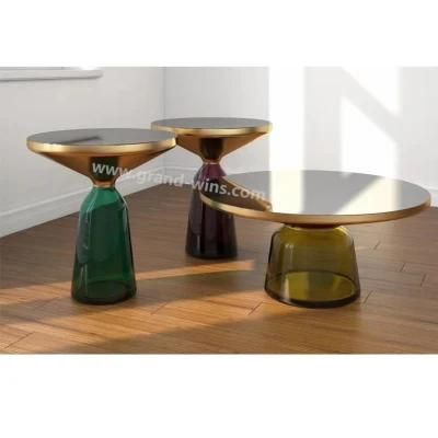 Unique Top Table Gold Art Coffee Table for Sitting Room