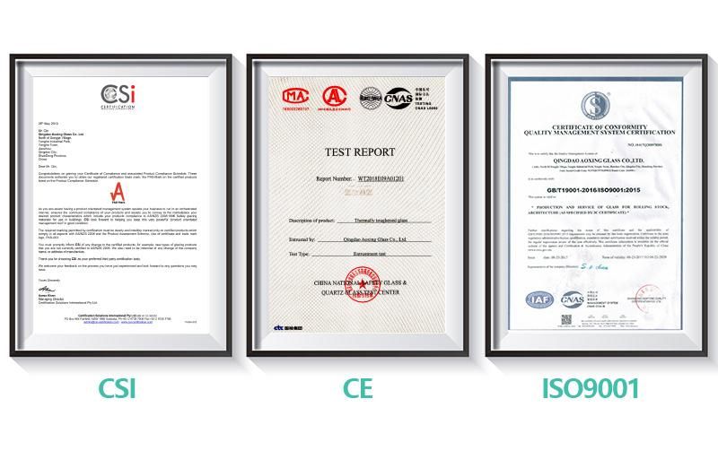 Made in China ISO9001, CCC, Ce Certification of Transparent Float Glass for Windows