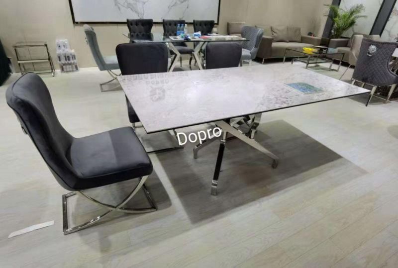 2021 New Design Dining Table with Sintered Stone Top