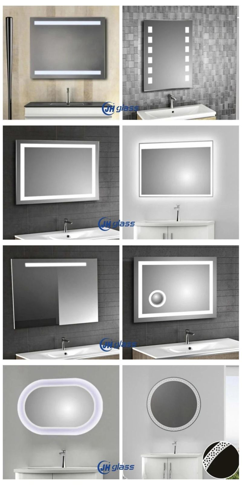 UL/ETL/Ce Certified Wall Decorative LED Bathroom Backlit Mirror