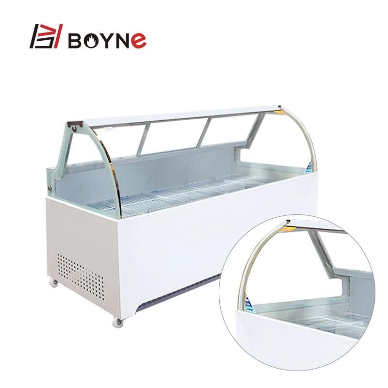 Commercial Glass Sliding Door Food Chiller Showcase