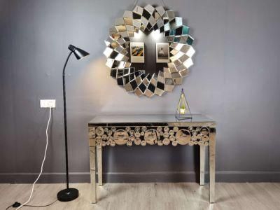 HS Glass Mirrored Console Table Mirrored Set Support T/T Western Union Paypal
