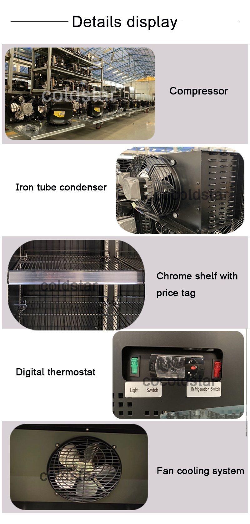Commercial Glass Door Beverage Drink Cooler Upright Showcase