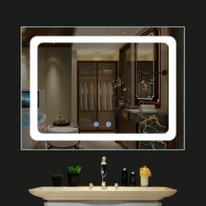 Hotel LED Mirror Bathroom Make up Anti-Fog Glass Mirror